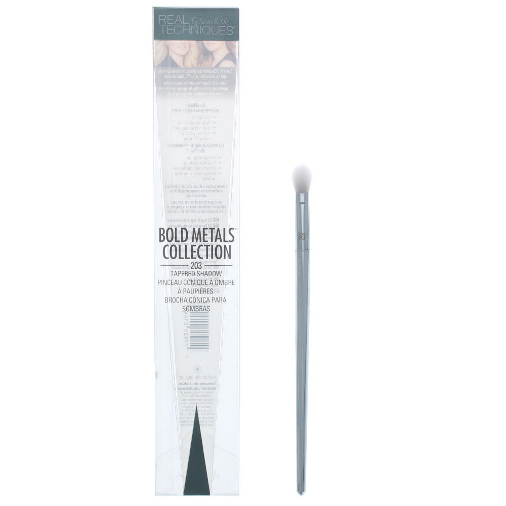 Real Techniques, Bold Metals Collection 203 Tapered Shadow, Eye Brush