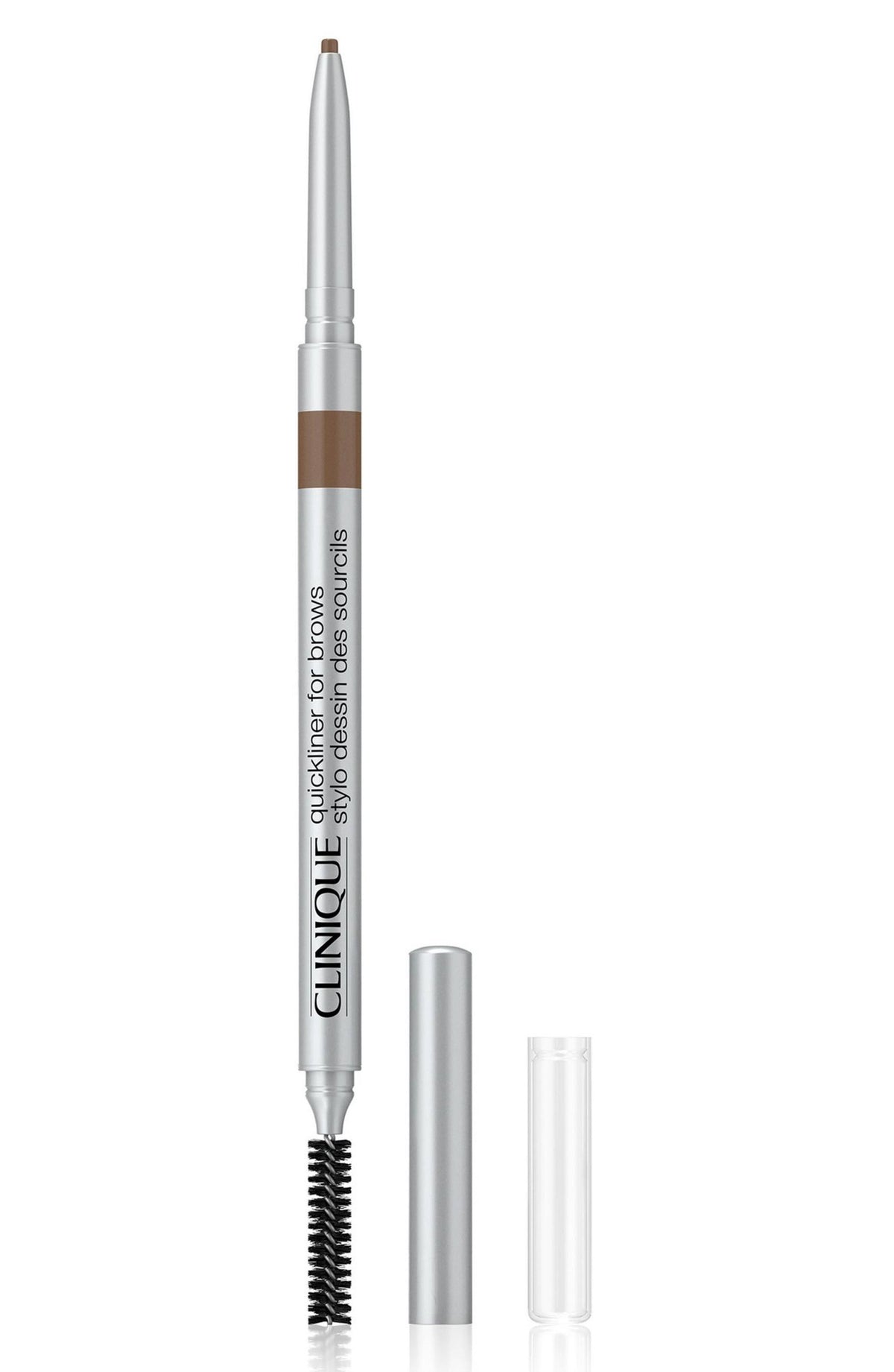 Clinique, Quickliner, Double-Ended, Eyebrow Cream Pencil, V4N202, Soft Chestnut, 6 g