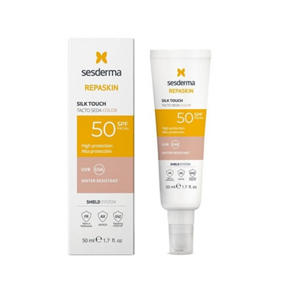 Sesderma, Repaskin, Tinted Glow, Before Sun Exposure, Cream, For Face, SPF 50, 50 ml