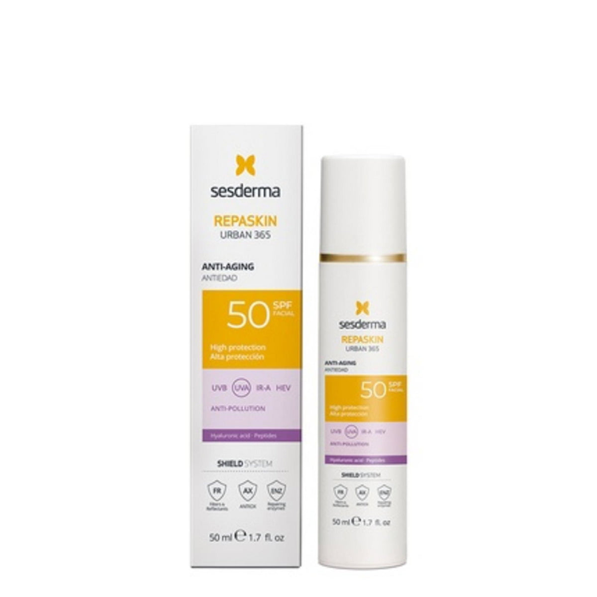 Sesderma, Repaskin, Anti-Aging, Before Sun Exposure, Cream, For Face, SPF 50, 50 ml