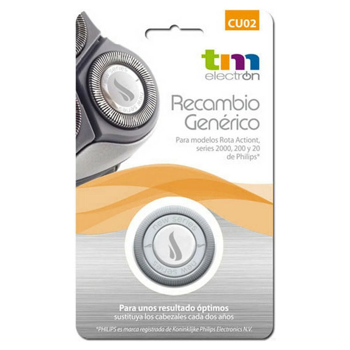 Replacement Head TM Electron product packaging
