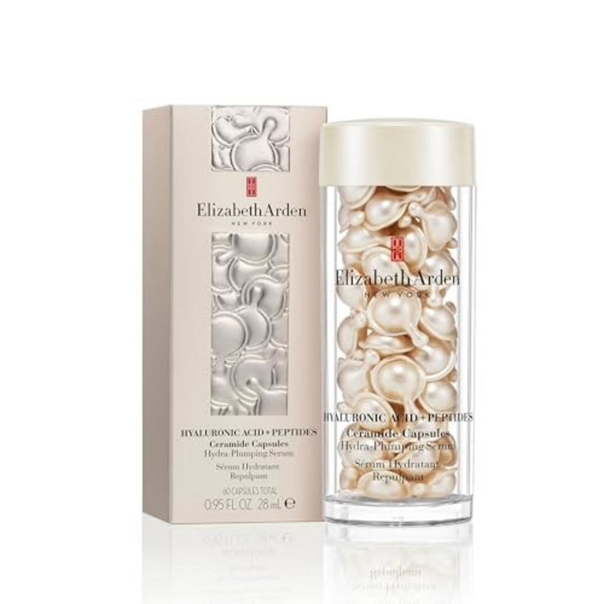 Elizabeth Arden, Hyaluronic Acid Peptides Ceramide, Hydrating, Day & Night, Serum Capsules, For Face, 60 pcs