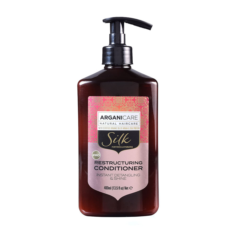 Arganicare, Silk Protein, Hair Conditioner, Detangling & Nourishing, 400 ml