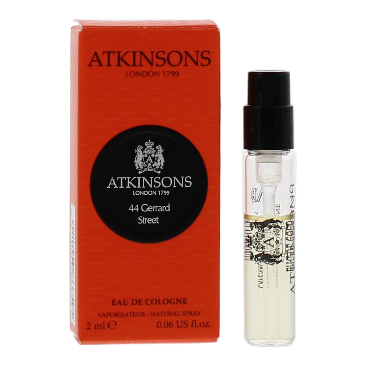 Atkinsons, 44 Gerrard Street, Eau De Cologne, Unisex, 2 ml *Vial