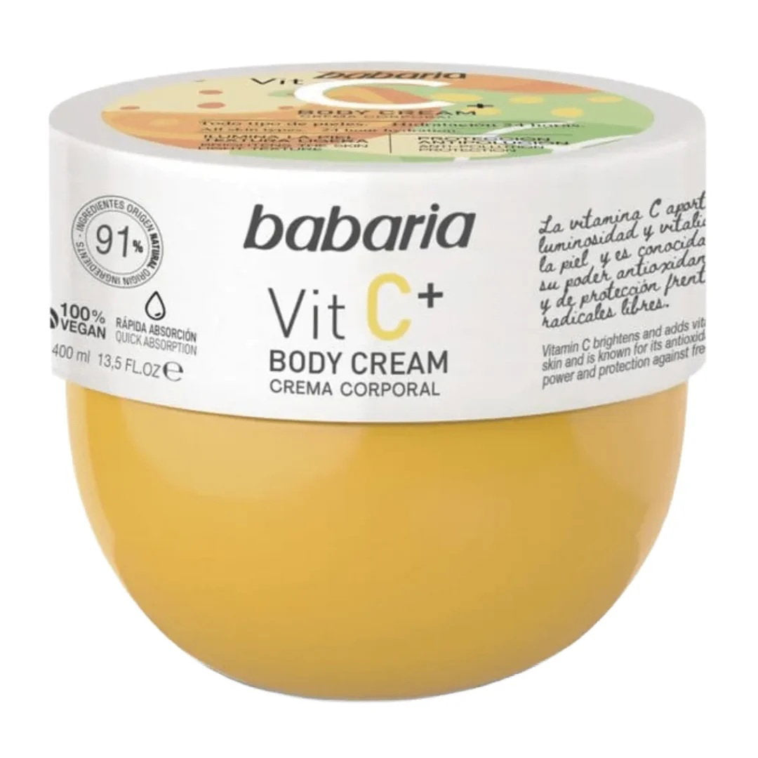 Babaria, Vitamin C, Hydrating & Nourishing, Body Cream, Daily, 400 ml