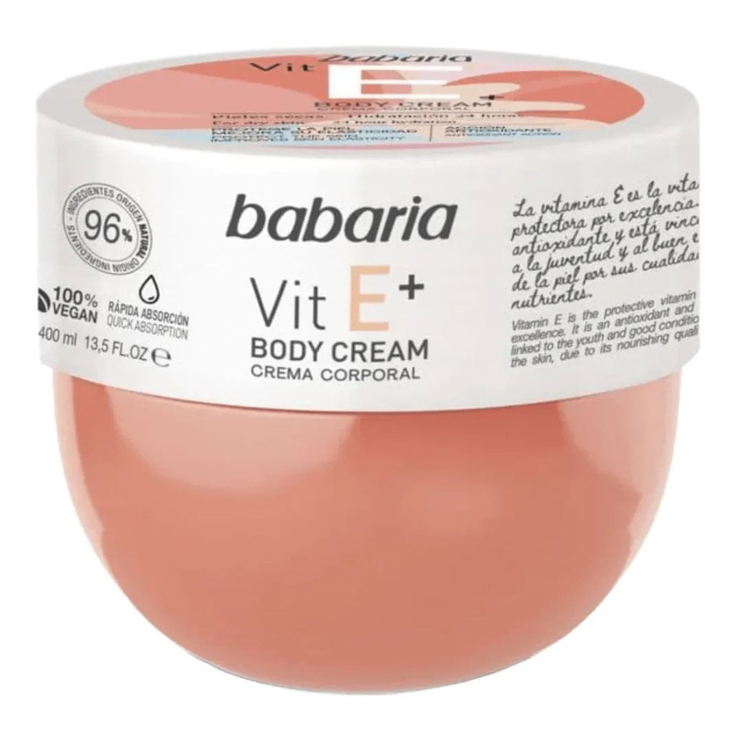 Babaria, Vitamin E, Hydrating & Nourishing, Body Cream, Daily, 400 ml