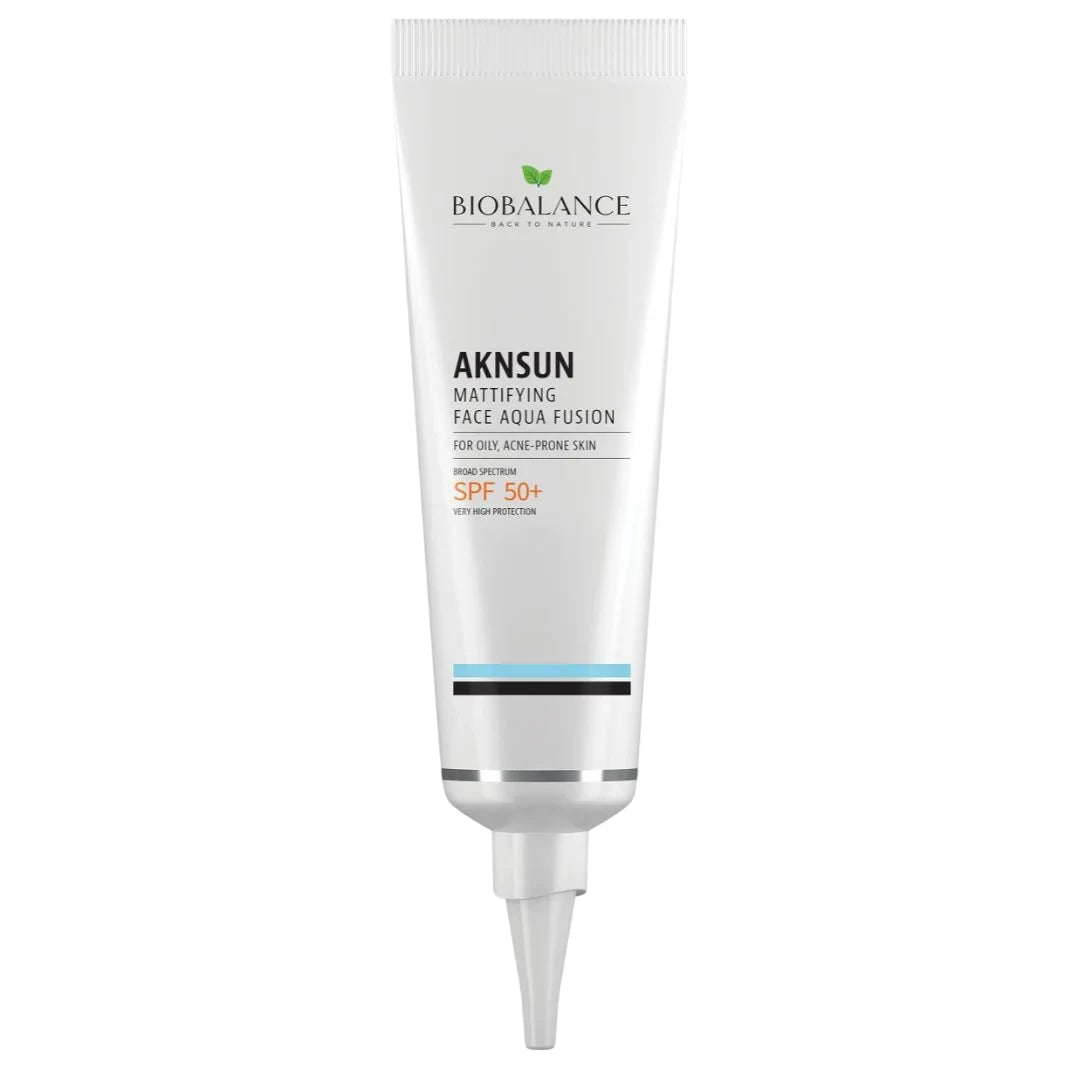 Bio Balance, AKNSUN, Matterend & Beschermend, Vóór blootstelling aan de zon, Crème, Voor het gezicht, SPF 50+, 40 ml