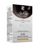 BioNike, Shine On, Permanent Hair Dye, 6.05 Dark Chocolate Blonde, 145 ml