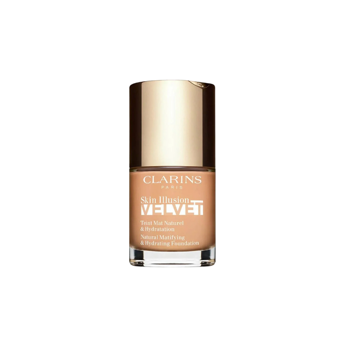 Clarins, Skin Illusion Velvet, Matte & Hydrating & Covering, Liquid Foundation, 105N, Nude, 30 ml