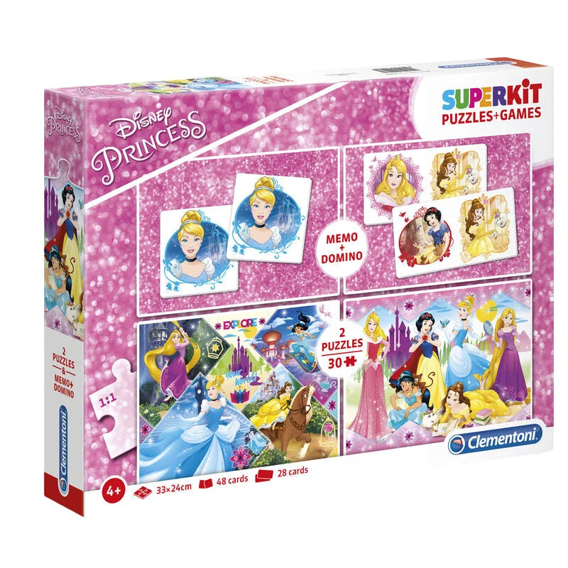 Clementoni SuperKit Disney Princess Puzzel- en spellenset - 28 stuks