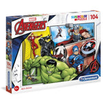 Clementoni, The Avengers, Branded Brick Sets 104 pcs