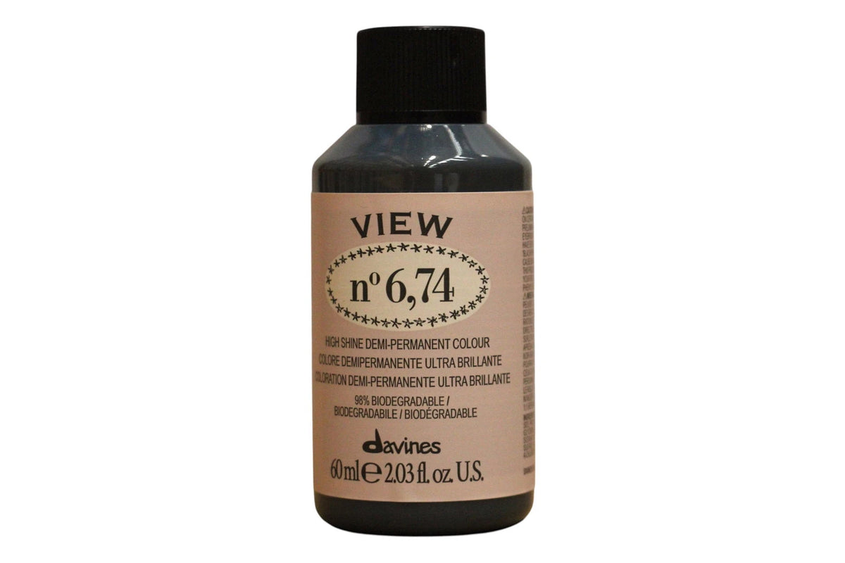 Davines View Demi-Permanente Haarkleuring 6.74 Beige Koper Donker 60 ml