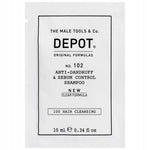 Depot, 100 Hair Cleansing No. 102 Clear Formula, Botanical Complex, Hair Shampoo, Anti-Dandruff & Sebum Control, 10 ml