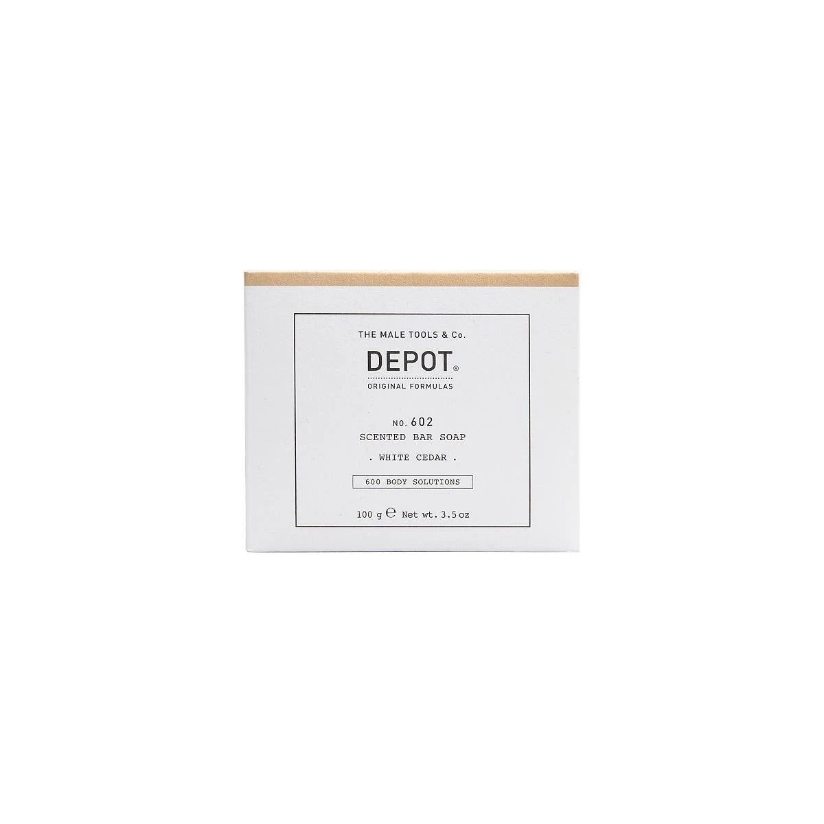 Depot, 600 Body Solutions No. 602, Botanical Complex, Cleansing, White Cedar, Scented Soap Bar, 100 g