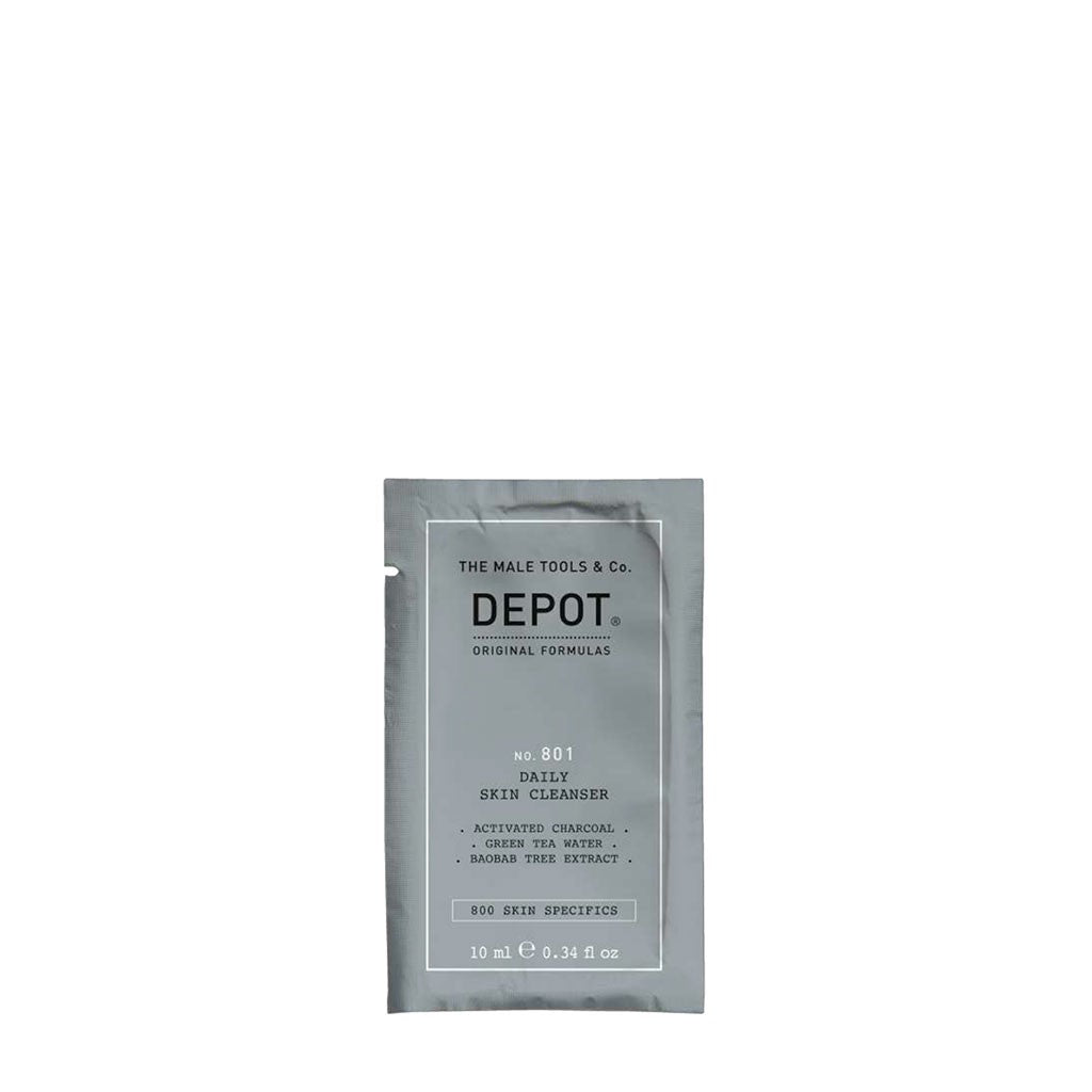 Depot, 800 Skin Specifics No. 801, Activated Charcoal, Detoxifying, Cleansing Gel, For Face, 10 ml