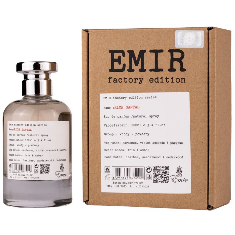 Emir, Rich Santal Factory Edition, Eau De Parfum, Unisex, 100 ml