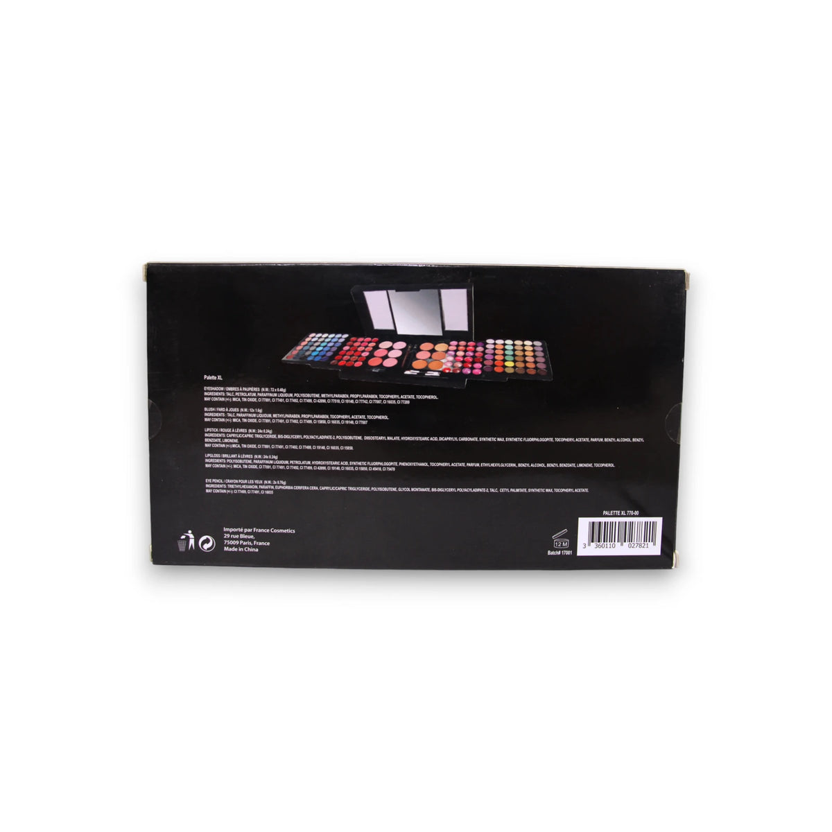 France Cosmetics , France Cosmetics , Face Palette, 72 + 12 + 24 + 24 + 2 pcs, 67 g