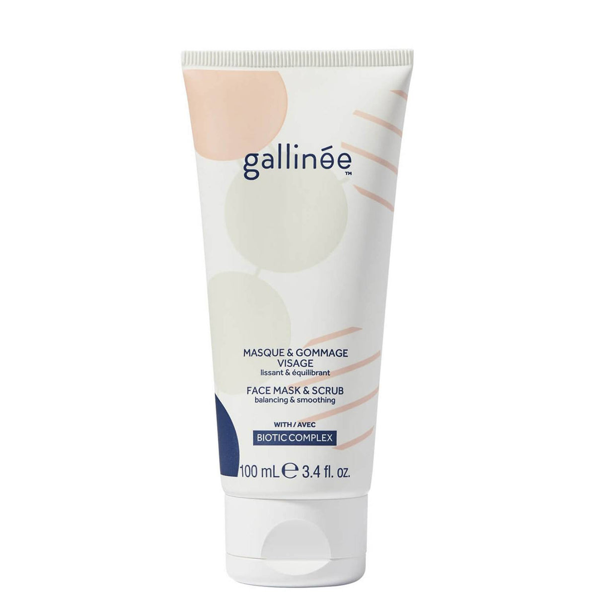 Gallinee, Microbiome Skincare, Biotic Complex, Smoothing, Scrub Mask, For Face, 100 ml
