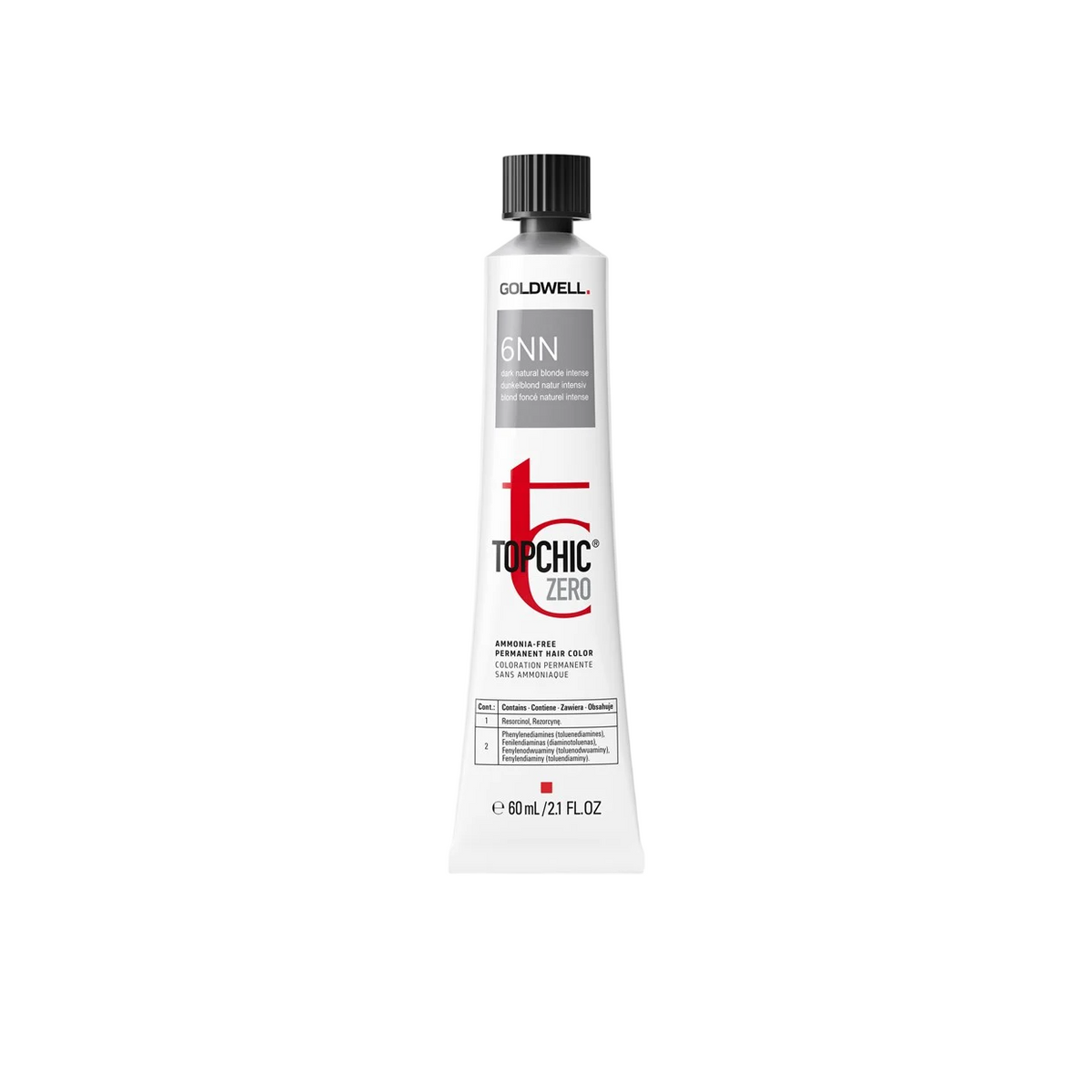 Goldwell, TopChic Zero, Permanent Hair Dye, 6NN Dark Natural Blonde, 60 ml