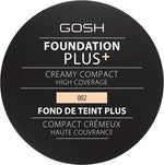 Gosh, Plus, Compact Foundation, 002, Ivory, 9 g