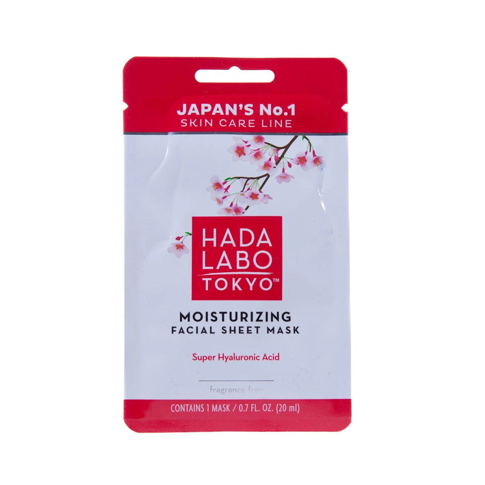 Hada Labo Tokyo hydraterend gezichtssheetmasker met super hyaluronzuur 20 ml