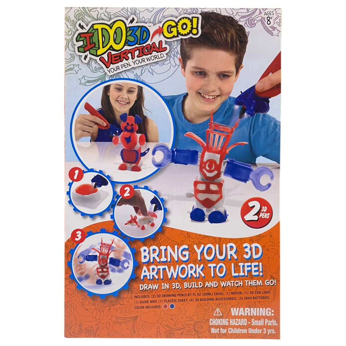 Ido3D, Go Bring Your 3D Artwork To Life Drawing & Colouring Kits