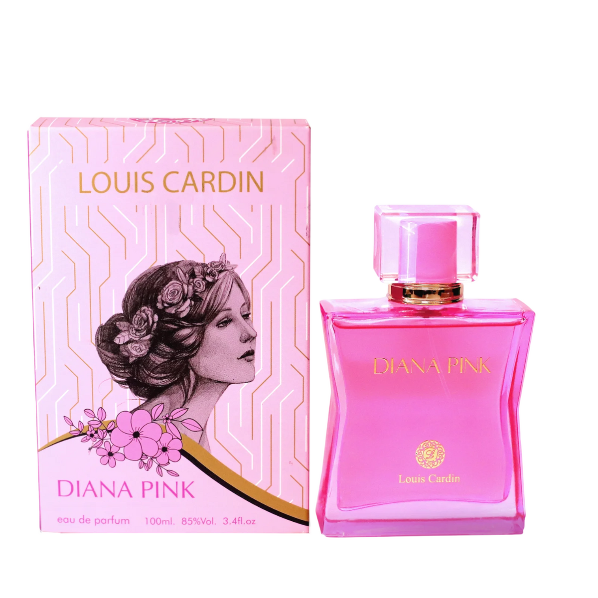 Louis Cardin, Diana Pink, Eau De Parfum, For Women, 100 ml