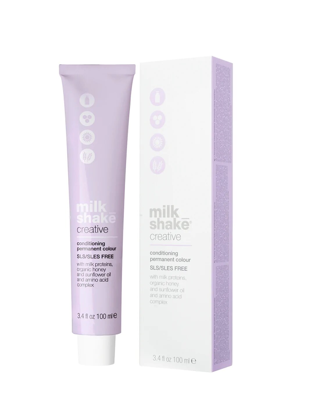 Milk Shake, Creative, SLS/SLES-Free, Permanent Hair Dye, 5.0 Light Brown, 100 ml