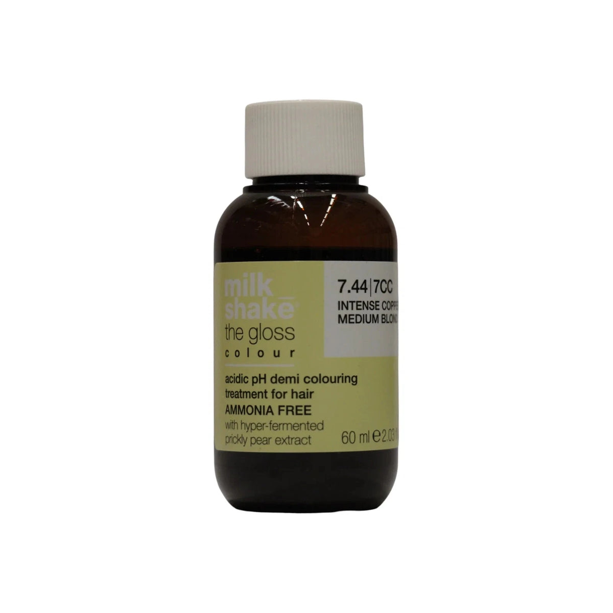 milk_shake The Gloss Acidic pH Semi-permanente Haarkleuring 7.44 Intense Copper Medium Blond 60 ml