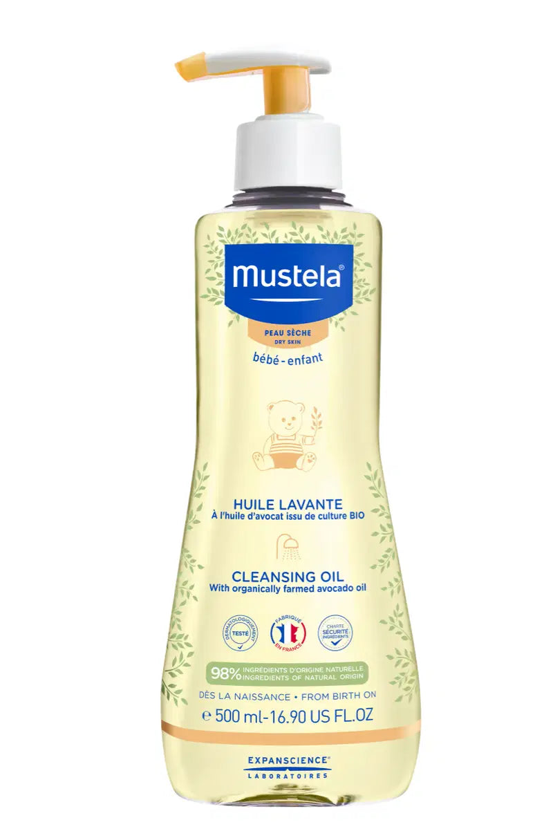 Mustela, Cleansing Oil, Avocado Oil, Nourishing, Shower Oil, For Dry Skin, 500 ml