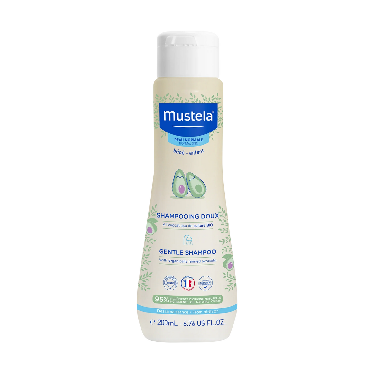 Mustela, Gentle, Avocado, Hair Shampoo, Gentle Cleansing, 200 ml