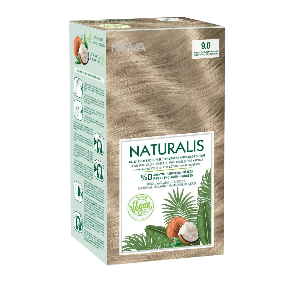 Neva, Naturalis, Permanente Haarverf, 9.0 , 150 ml