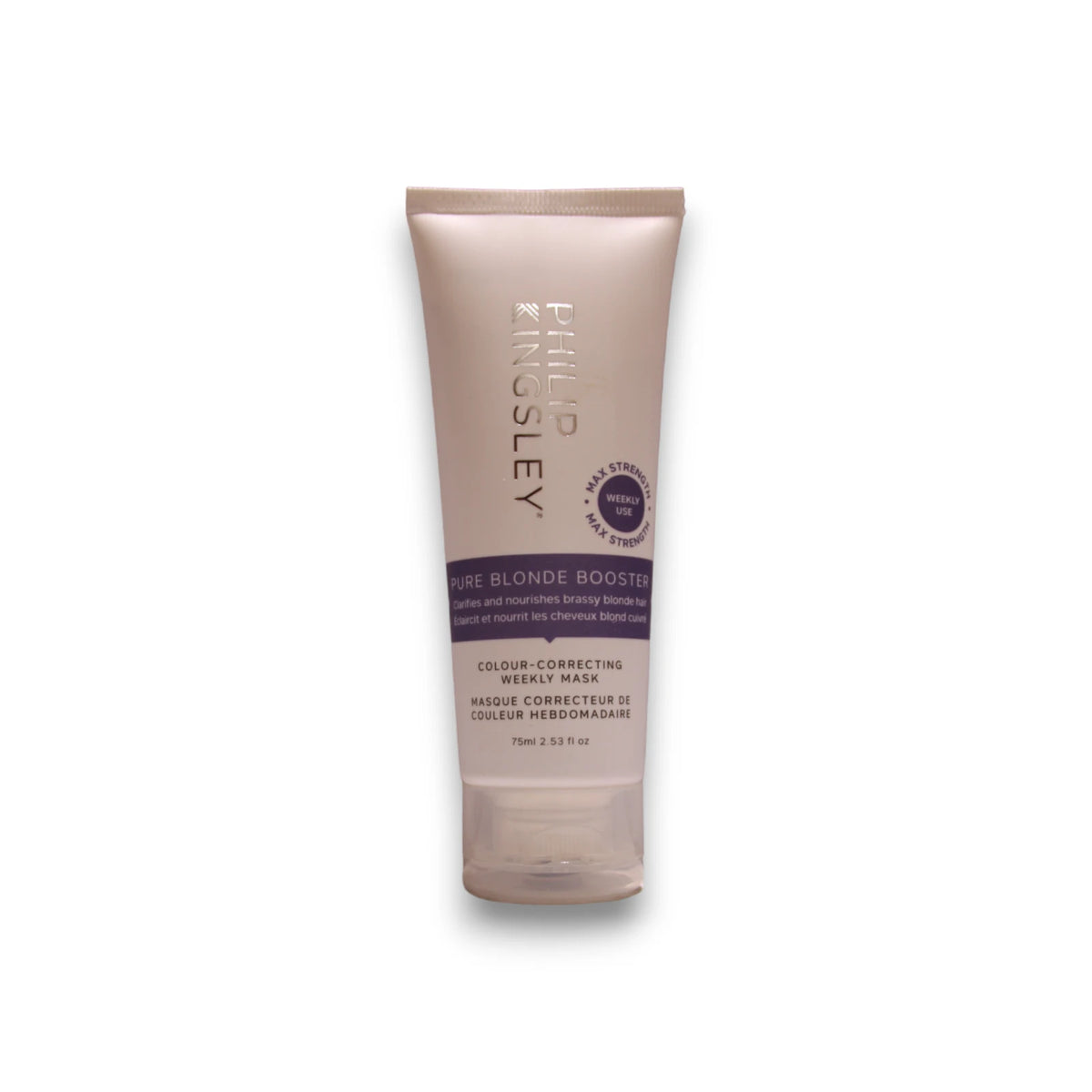 Philip Kingsley, Pure Blonde Booster, Hair Treatment Cream Mask, Moisturizing & Clarifying, Weekly, 75 ml