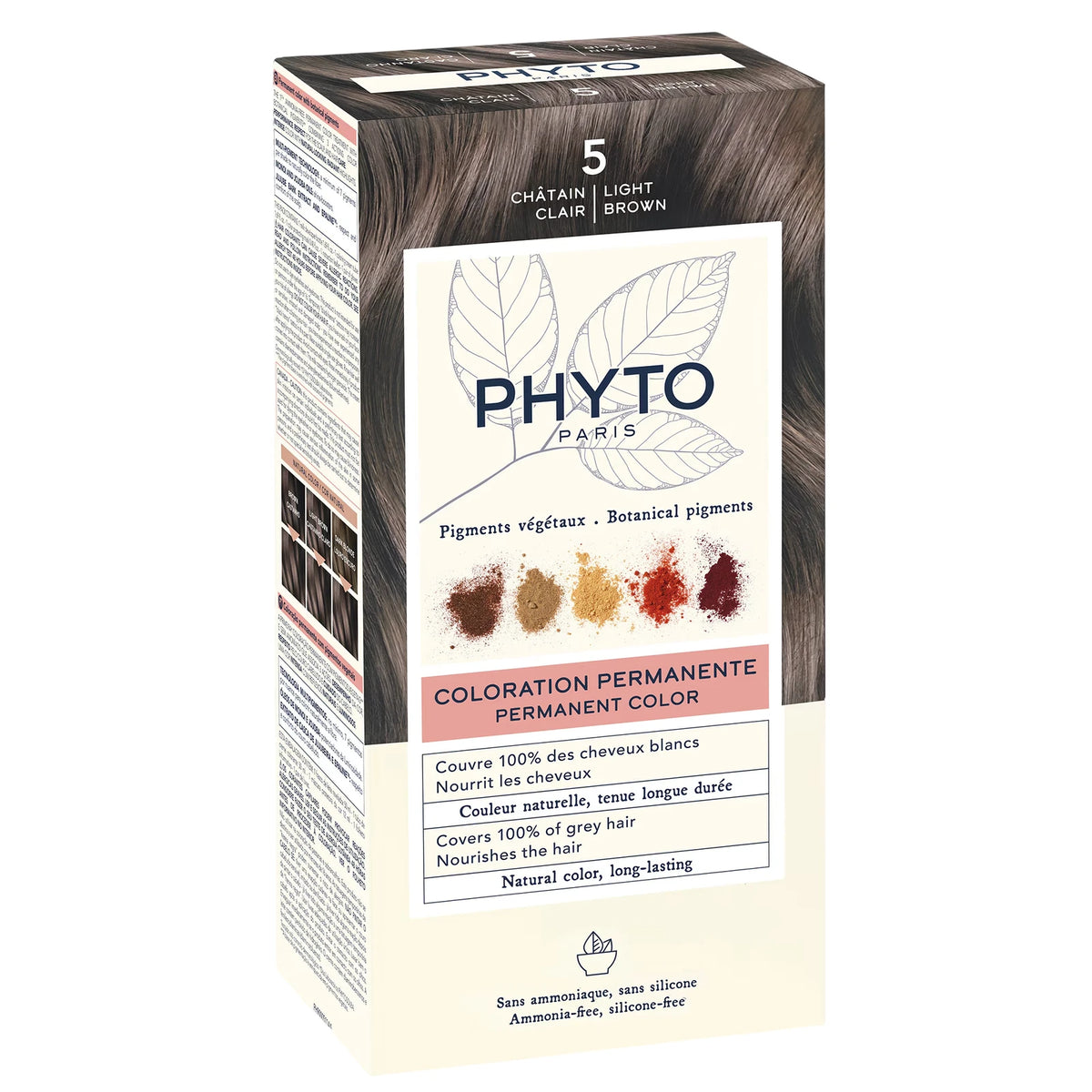 Phyto Color Permanente Haarkleuring 5 Licht Kastanjebruin 50 ml