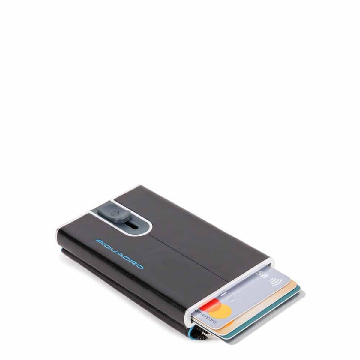 Piquadro, Blue Square Card Holders