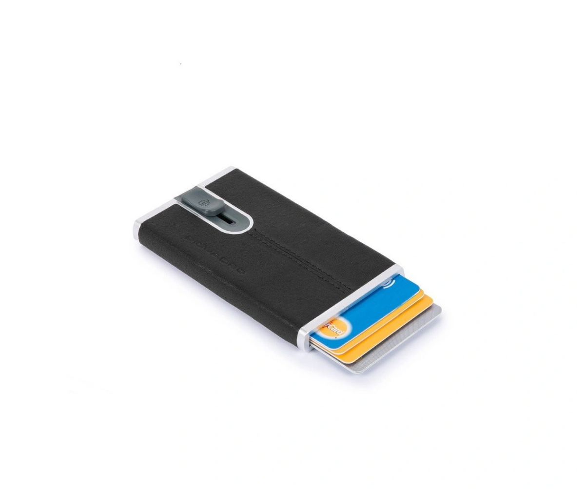 Piquadro, Black Square Card Holders