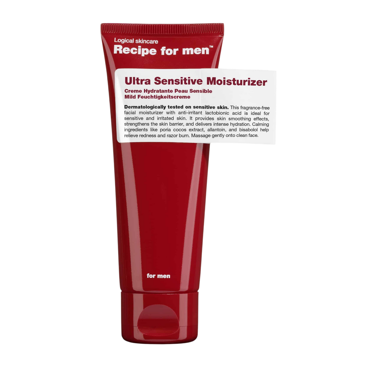 Recipe For Men hydraterende crème voor de ultragevoelige huid 75 ml