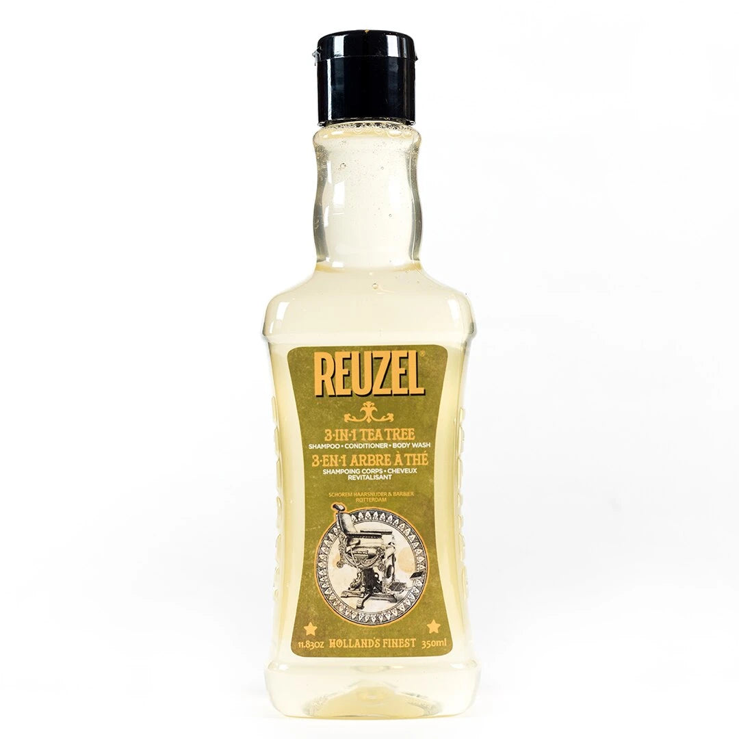 Reuzel, Reuzel, Tea Tree Oil, Hair Shampoo, Conditioner & Shower Gel 3-In-1, Moisturizing, 350 ml