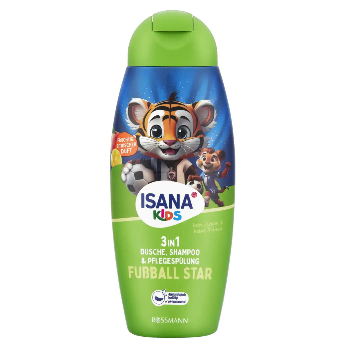 Rossmann, Isana Kids, Hair Shampoo, Conditioner & Shower Gel 3-In-1, Cleaning, 300 ml *Tester