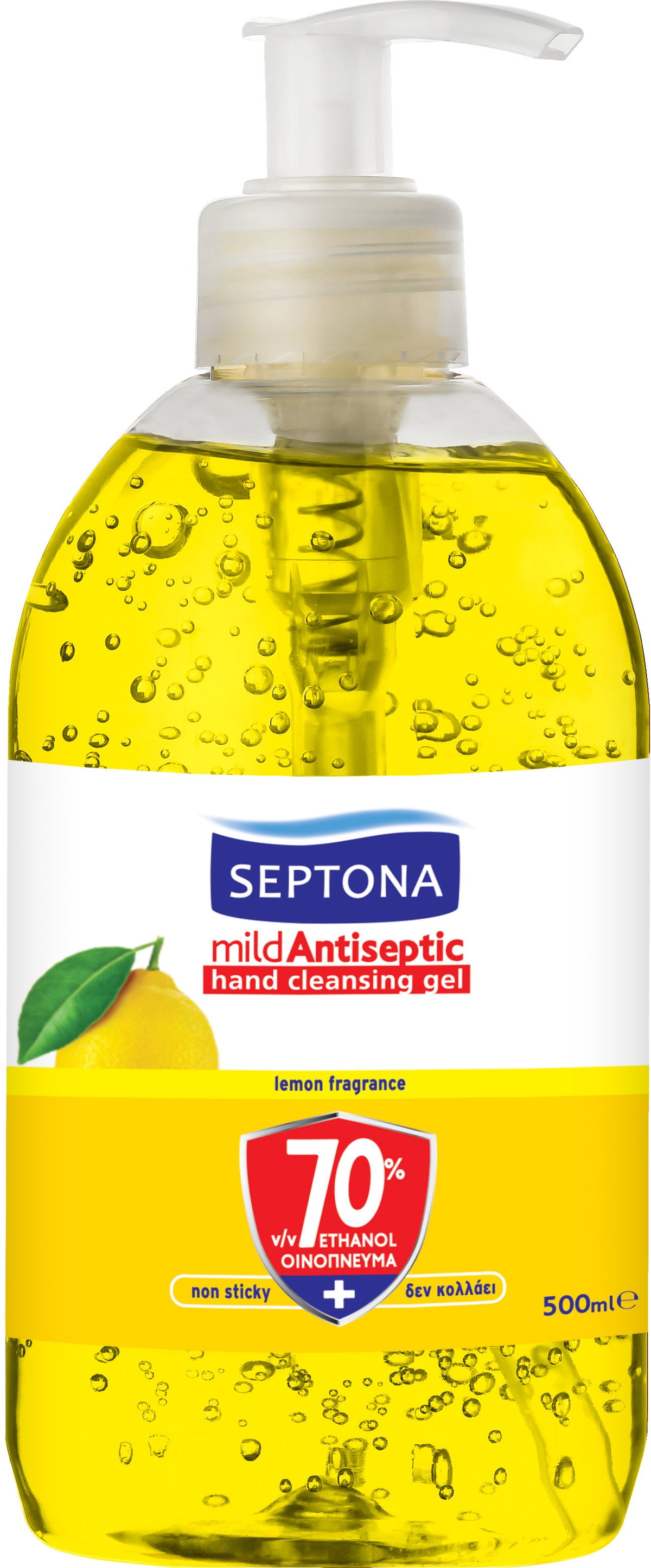Septona, Septona, Lemon, Antiseptic, Hand Gel, 500 ml *Tester
