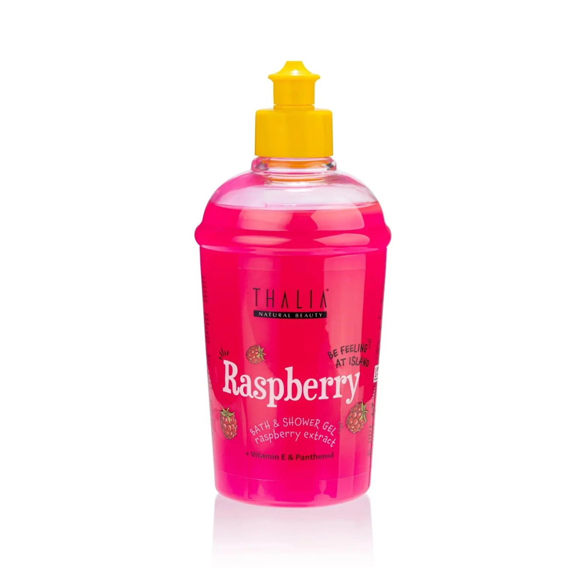 Thalia Natural Beauty, framboos, hydraterend & kalmerend, douchegel, voor alle huidtypen, 400 ml