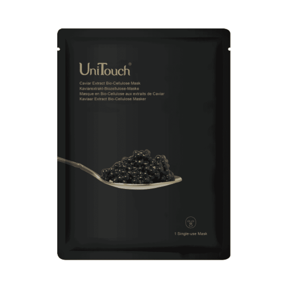 UniTouch, Bio-Cellulose, Caviar Extract, Anti-Aging, Sheet Mask, For Face, 26 ml *Tester