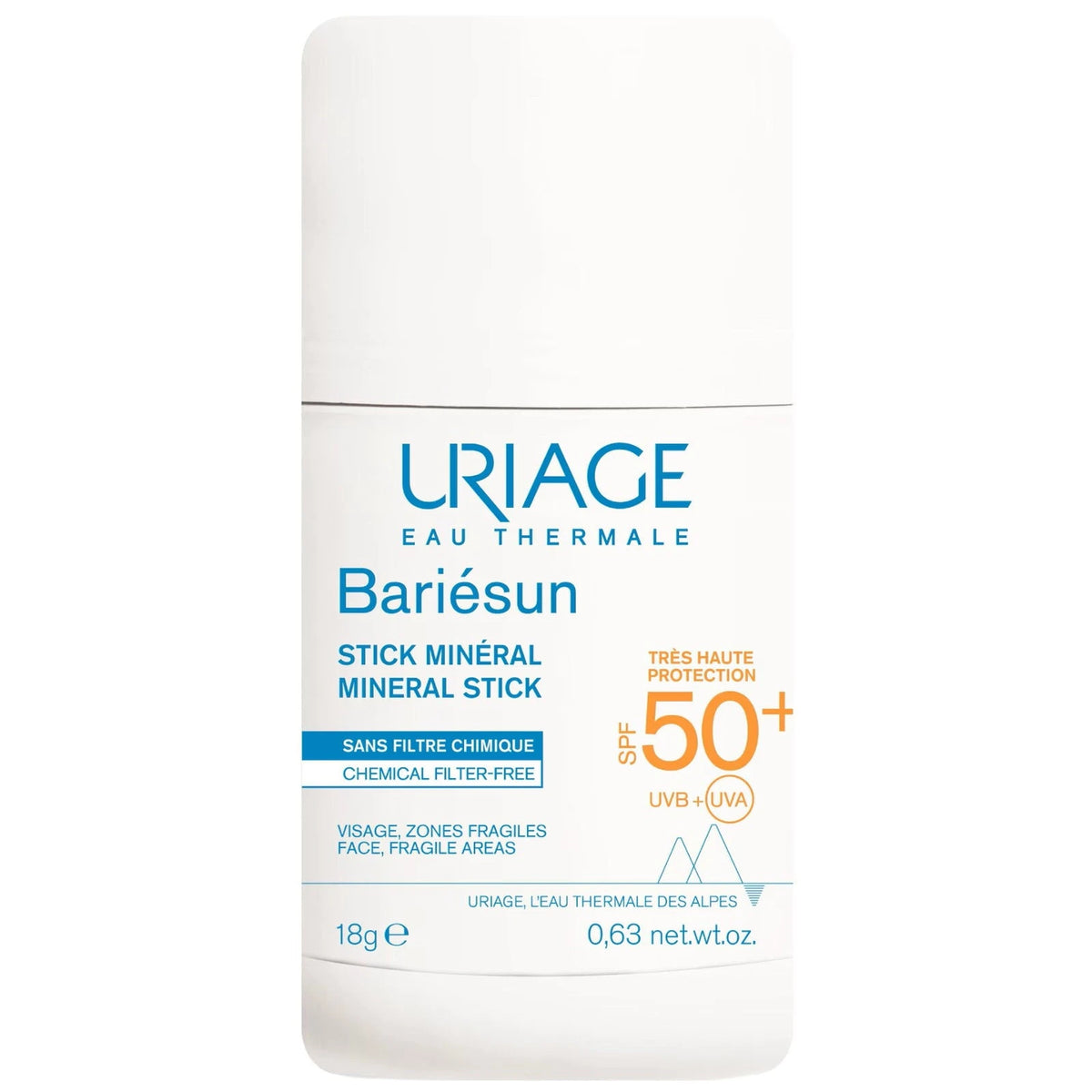 Uriage Bariésun Minerale Zonnebrandstick SPF50+ 18 g