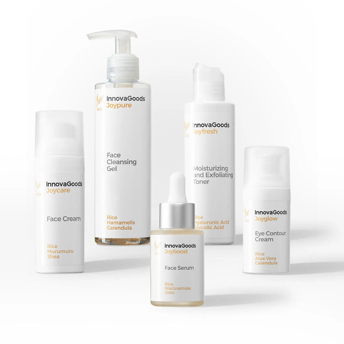 Face Routine Pack Rice InnovaGoods product packaging